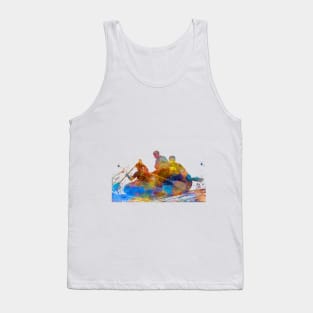 whitewater rafting-watercolor Tank Top